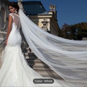 SPARKLY LONG BEADED VEIL